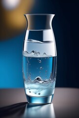 An ultra realistic drop of water, Generative Ai