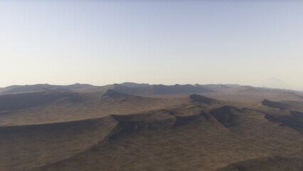 Fototapeta premium 3D fictional space scene 
