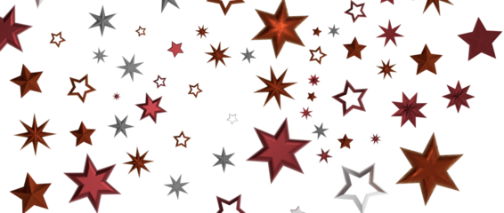 Glossy 3D Christmas star icon. Design element for holidays. -