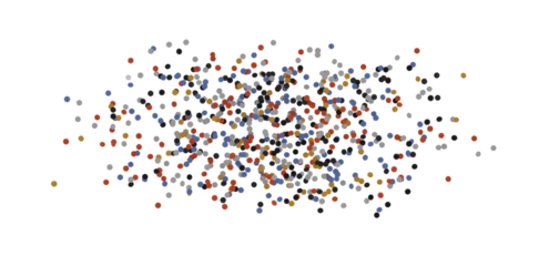  Multicolored confetti on white