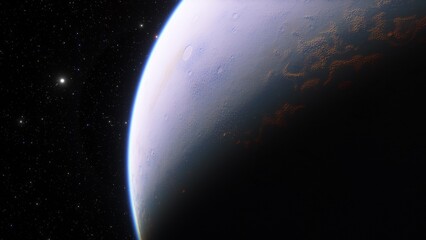 Abstract planets and space background
