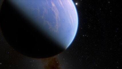 Fototapeta premium Abstract planets and space background 