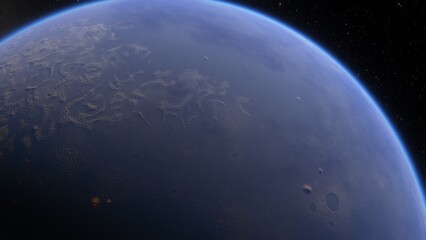 Abstract planets and space background
