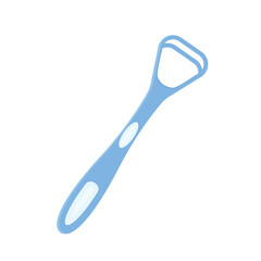 tongue cleaner icon- vector illustration