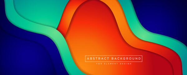 Abstract background vector with layer shape wave ornament concept