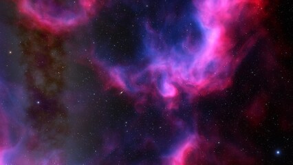 nebula gas cloud in deep outer space
