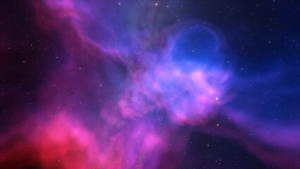 nebula gas cloud in deep outer space
