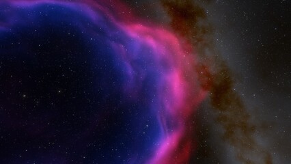 nebula gas cloud in deep outer space
