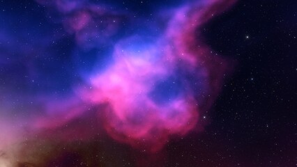 nebula gas cloud in deep outer space

