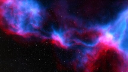 nebula gas cloud in deep outer space
