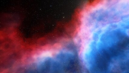 nebula gas cloud in deep outer space
