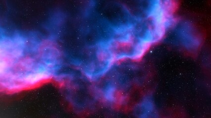 nebula gas cloud in deep outer space
