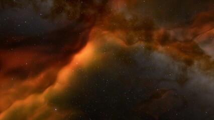 Space of night sky with cloud and stars
