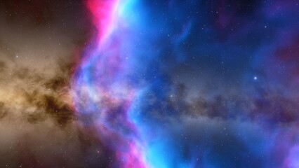 Universe filled with stars, nebula and galaxy
