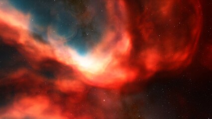 Universe filled with stars, nebula and galaxy
