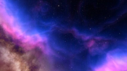 Universe filled with stars, nebula and galaxy
