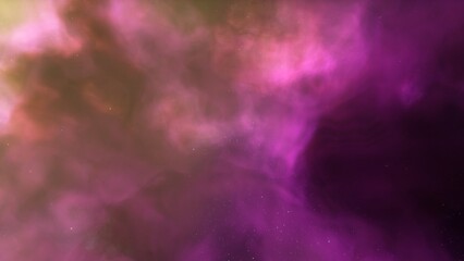 Cosmic background with a blue purple nebula and stars
