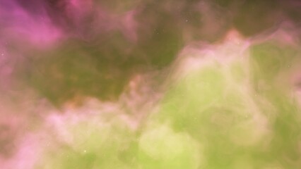 Cosmic background with a blue purple nebula and stars
