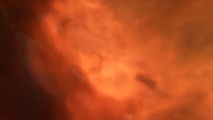 bright nebula, nebula in space, majestic red-purple nebula, beautiful space background 3D render
