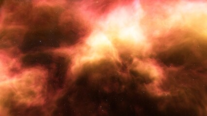 Deep space nebula with stars. Bright and vibrant Multicolor Starfield Infinite space outer space background with nebulas and stars. Star clusters, nebula outer space background 3d render
