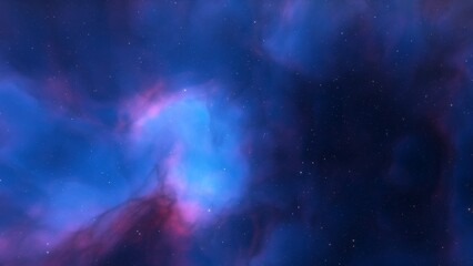 Deep space nebula with stars. Bright and vibrant Multicolor Starfield Infinite space outer space background with nebulas and stars. Star clusters, nebula outer space background 3d render
