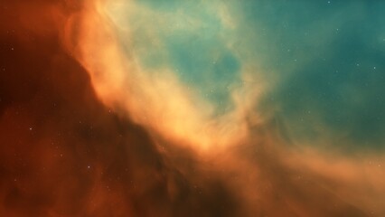 Space nebula.
