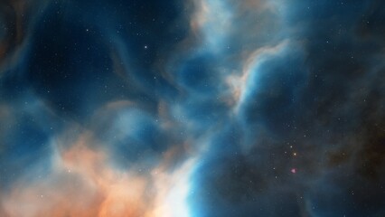 nebula gas cloud in deep outer space
