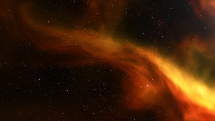 nebula gas cloud in deep outer space
