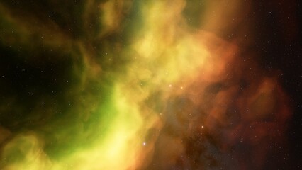 Space of night sky with cloud and stars
