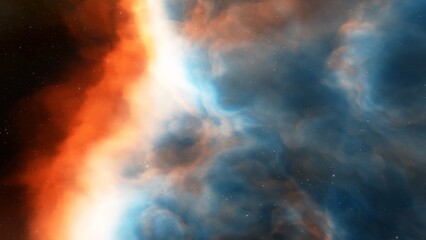 Space of night sky with cloud and stars
