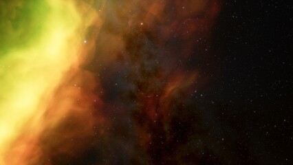 Space of night sky with cloud and stars
