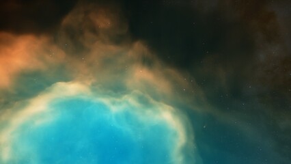 Fototapeta premium Space of night sky with cloud and stars 