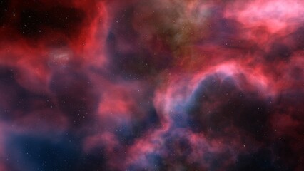 Space of night sky with cloud and stars
