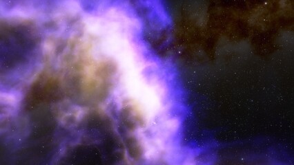 red-violet nebula in outer space, horsehead nebula, unusual colorful nebula in a distant galaxy, red nebula 3d render
