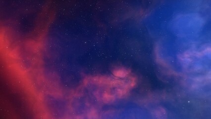 red-violet nebula in outer space, horsehead nebula, unusual colorful nebula in a distant galaxy, red nebula 3d render
