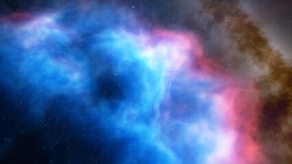 red-violet nebula in outer space, horsehead nebula, unusual colorful nebula in a distant galaxy, red nebula 3d render
