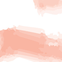 red orange watercolor brush stroke stains colour background vector illustration eps 