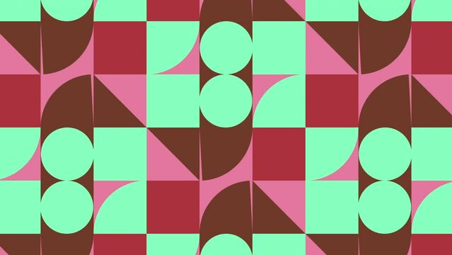 ポップ カラフルな幾何学デザイン BG002_03