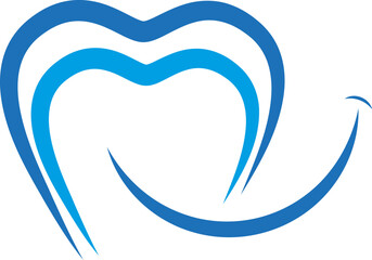 Zahn und Lächeln gepflegte Zähne, Zahnpflege und Zahnmedizin Logo