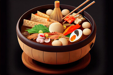 Healthy Japanese Oden food