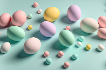 Soft colors of Easter egg wallpaper, minimalist background