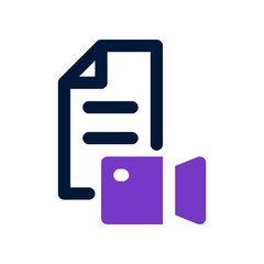 Fototapeta premium video folder icon for your website, mobile, presentation, and logo design.