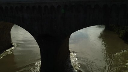 Vue aérienne d'Agen- Lot et Garonne - France