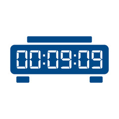 Digital, clock, led icon vector image. Can also be used for home electronics and appliances. Suitable for mobile apps, web apps and print media.