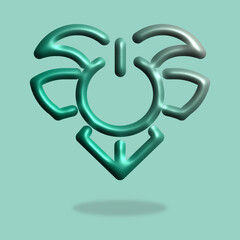 Icon about energetic transition. Sustainable development. Net zero. Contain such icons as less CO2 emissions, green energy, climate action to save Earth. Editable vector stroke. 