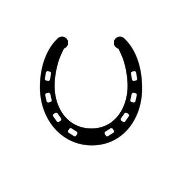 recommend clip art: Horseshoe icon. Luck symbol. Saint Patrick Day element. Flat vector illustration isolated on white background.