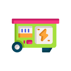 electric generator icon for your website, mobile, presentation, and logo design.
