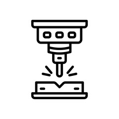 laser cutting icon for your website, mobile, presentation, and logo design.