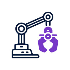 machine arm icon for your website, mobile, presentation, and logo design.