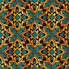 Islamic pattern for wallpaper with a 3d effect depth design